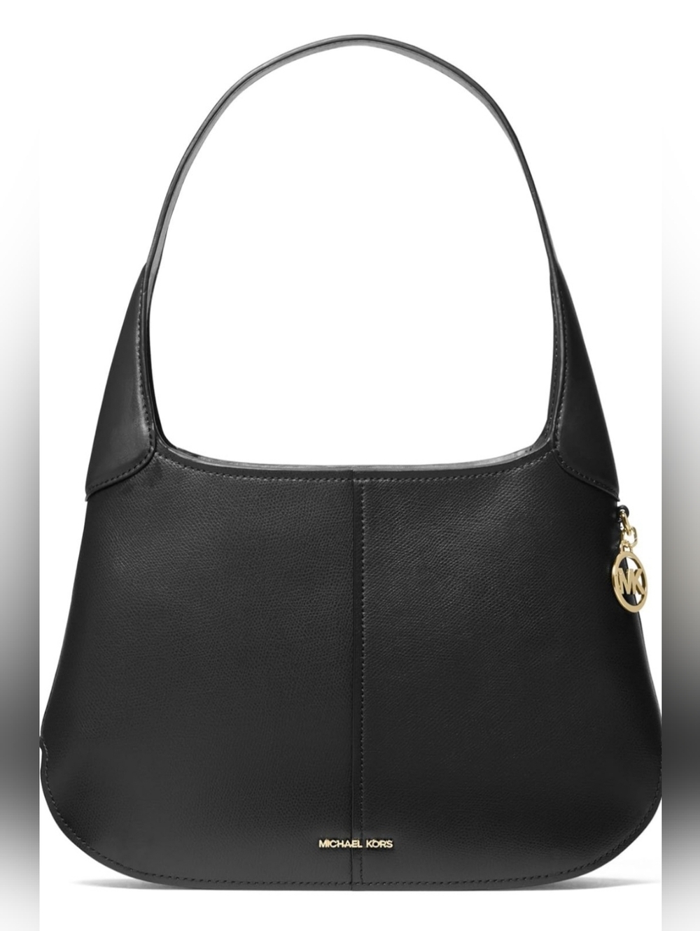 Michael Kors Alice Black Leather Zip Shoulder Bag New With Tags Structured Purse